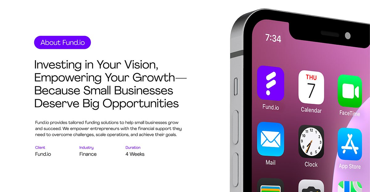 Fund.io mobile imag, showing the importance of investing in the future
