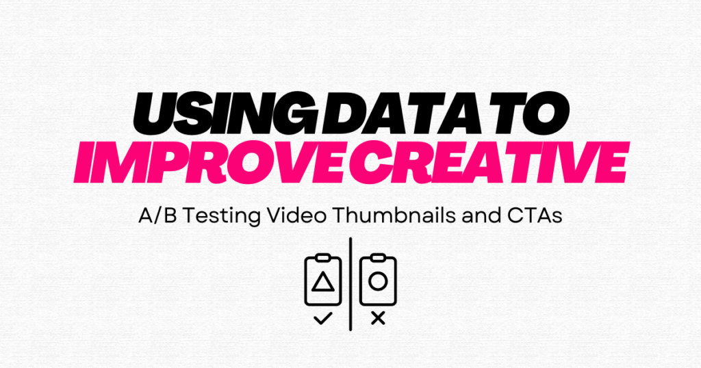 A/B testing concept showing how data improves creative performance for video marketing campaigns by Title Productions.