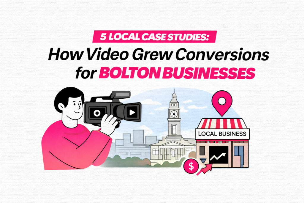 Five real-world case studies revealing how video marketing helped Bolton businesses grow conversions.