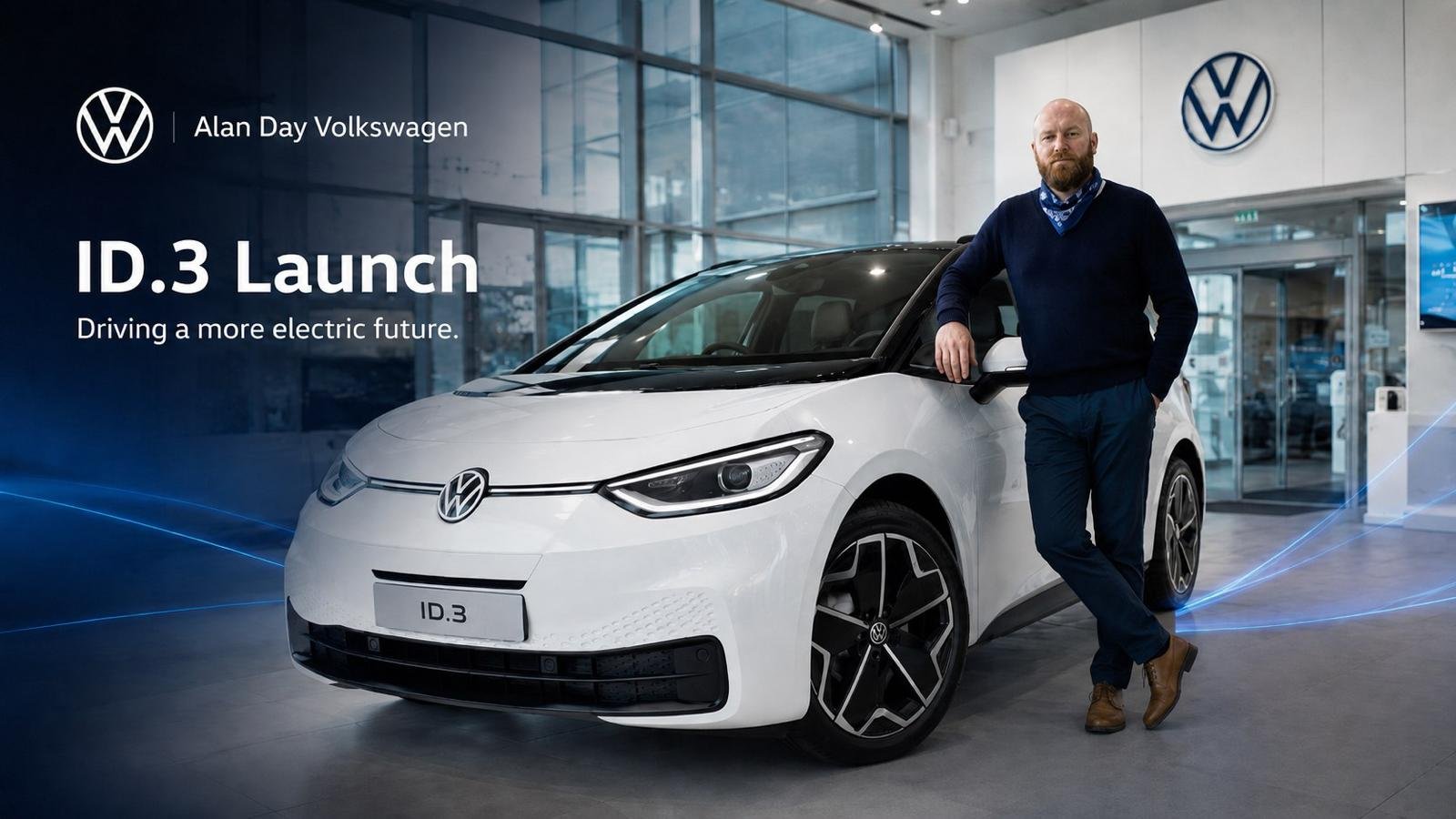 Alan Day Volkswagen ID3 Launch Campaign with Will Champion